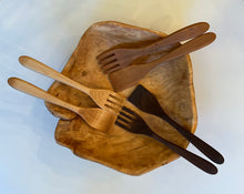 Load image into Gallery viewer, Salad Servers: 12" Cherry, Maple or Walnut
