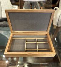 Load image into Gallery viewer, Cherry & Zebrawood Lg. Valet Jewelry Box