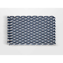 Load image into Gallery viewer, Handwoven Lobster Rope Doormat: Pearl/Glacier Bay/Navy