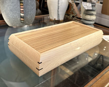 Load image into Gallery viewer, Birdseye Maple & Zebrawood Valet Jewelry Box