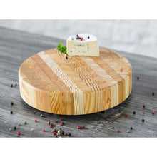 Load image into Gallery viewer, Larch End Grain - Round Cheese Board
