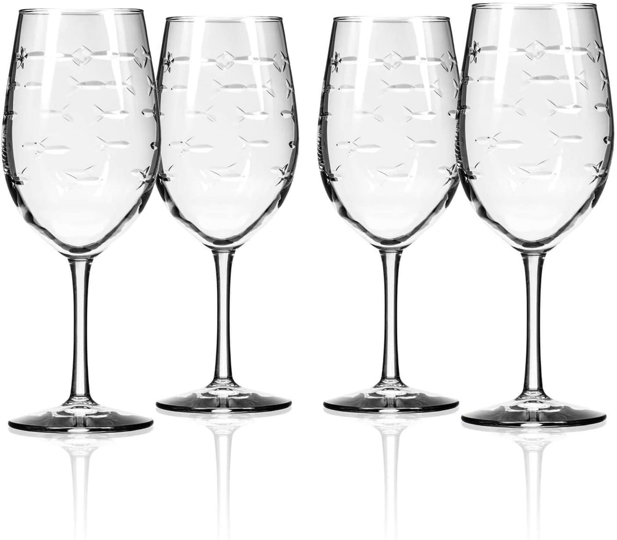 Sailing Wine Glasses - Set of 4 by ROLF glass