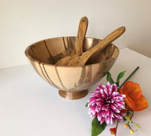 Load image into Gallery viewer, Olivewood 10" Salad Servers