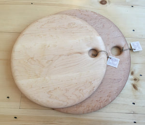 Birdseye Maple Circular Board (two sizes)