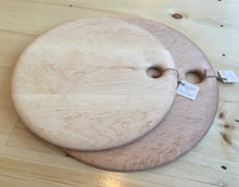 Load image into Gallery viewer, Birdseye Maple Circular Board (two sizes)