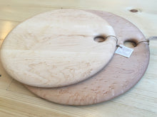 Load image into Gallery viewer, Birdseye Maple Circular Board (two sizes)