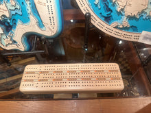 Load image into Gallery viewer, Cribbage Set: Maple Three-Track