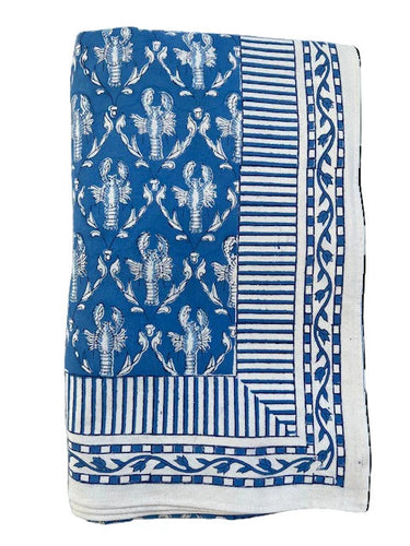 Blue Lobster Tablecloth 120