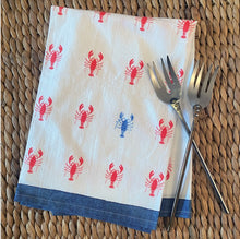 Load image into Gallery viewer, Tea Towel: Lobsters