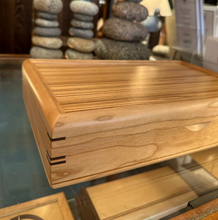 Load image into Gallery viewer, Cherry &amp; Zebrawood Lg. Valet Jewelry Box