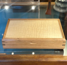 Load image into Gallery viewer, Cherry and Curly Maple  Lg. Valet Jewelry Box