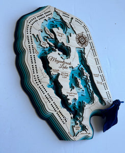 Cribbage Board: Megunticook Lake