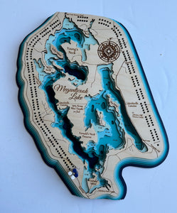 Cribbage Board: Megunticook Lake