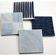 Load image into Gallery viewer, Blue and White Coasters (set of 4)