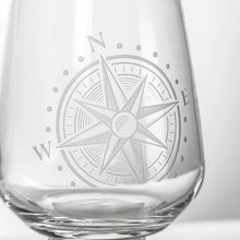 Load image into Gallery viewer, Compass Star Stemless - set of 4 (or more!)