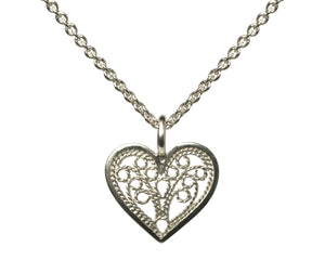 Flux Filigree Heart Necklace