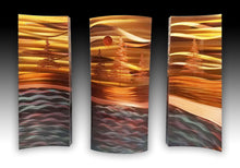 Load image into Gallery viewer, Copper Elements: North Shore Lake Triptych