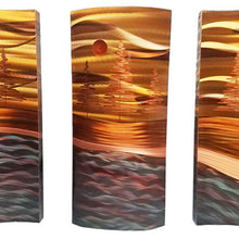 Load image into Gallery viewer, Copper Elements: North Shore Lake Triptych