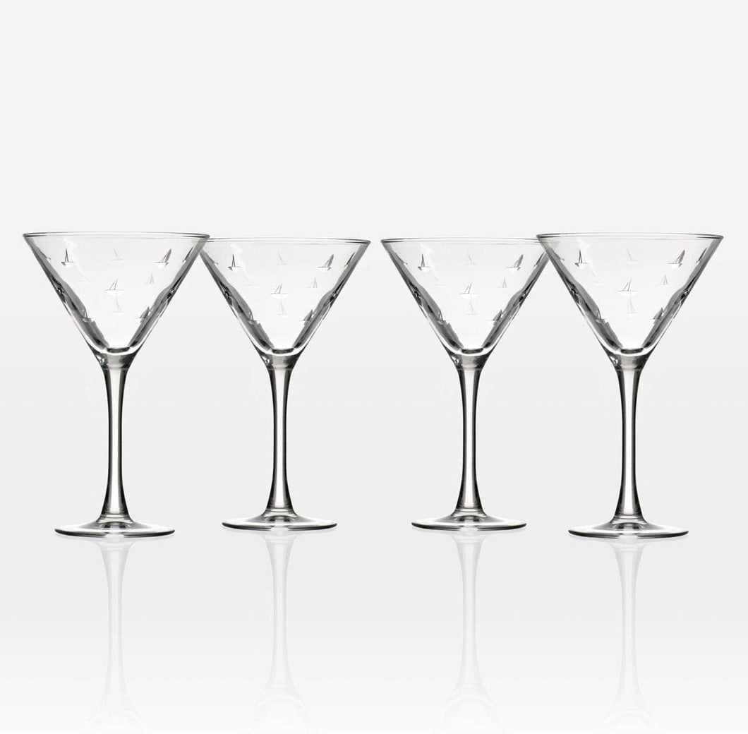 Sailing Martini Glasses - set of 4 (or more!)