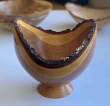 Load image into Gallery viewer, Corson Cherry Birds Mouth Live Edge Bowl