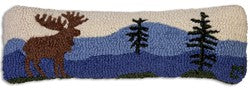 Chandler Mountain Moose Lumbar Pillow