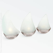 Load image into Gallery viewer, Regatta Sailboat Frosted Tealight Set